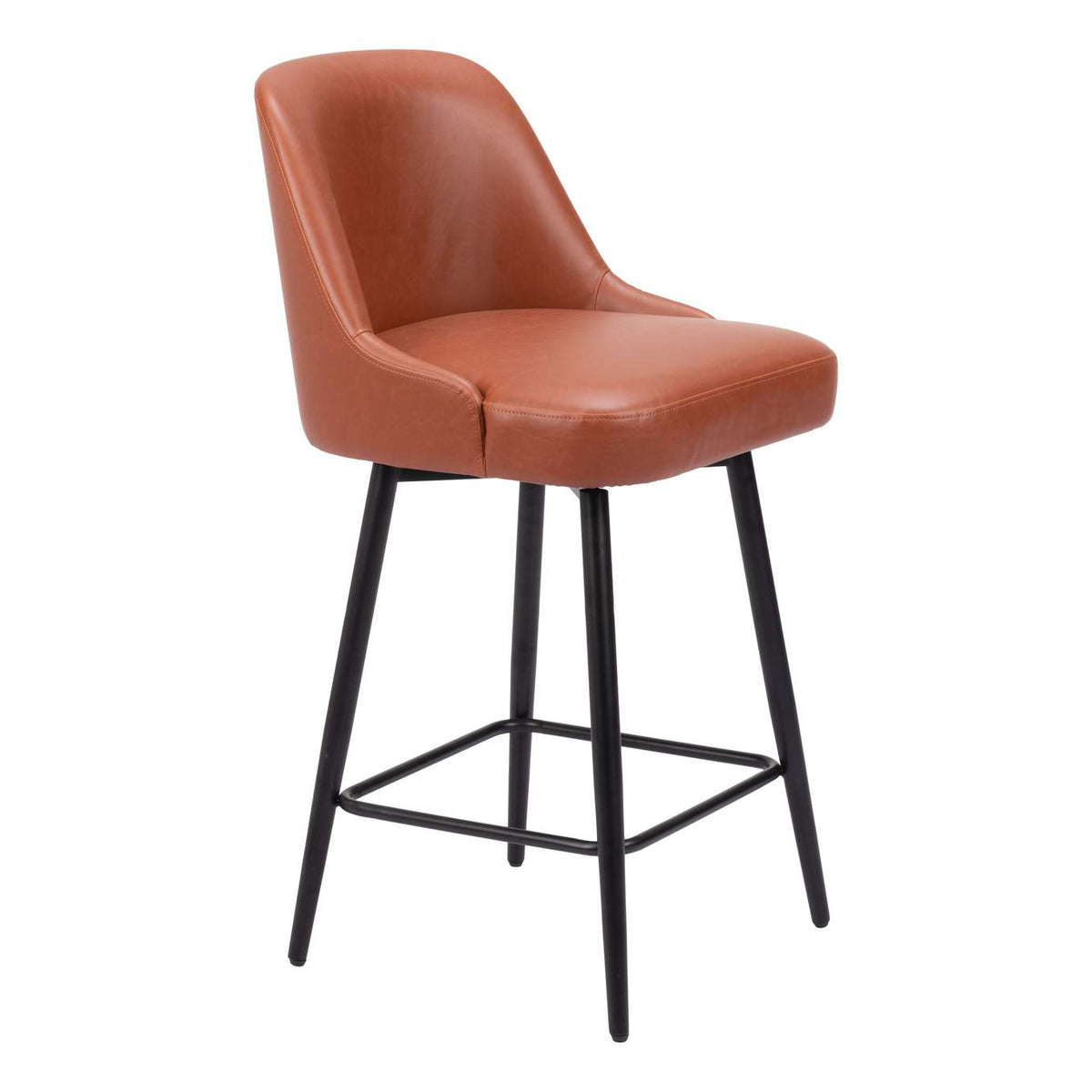 109972 Keppel Swivel Counter Stool Brown