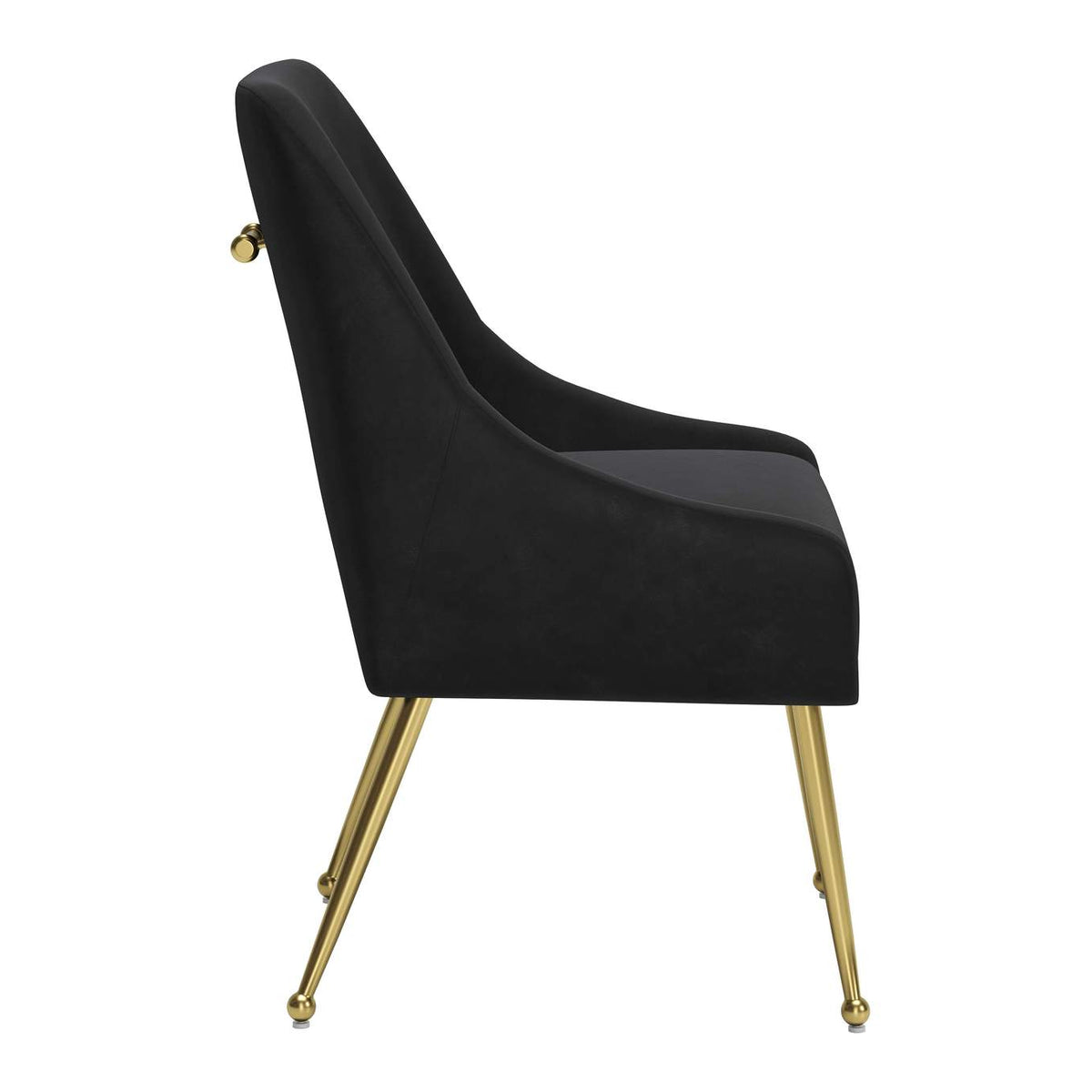 109717 Maxine Dining Chair Black & Gold