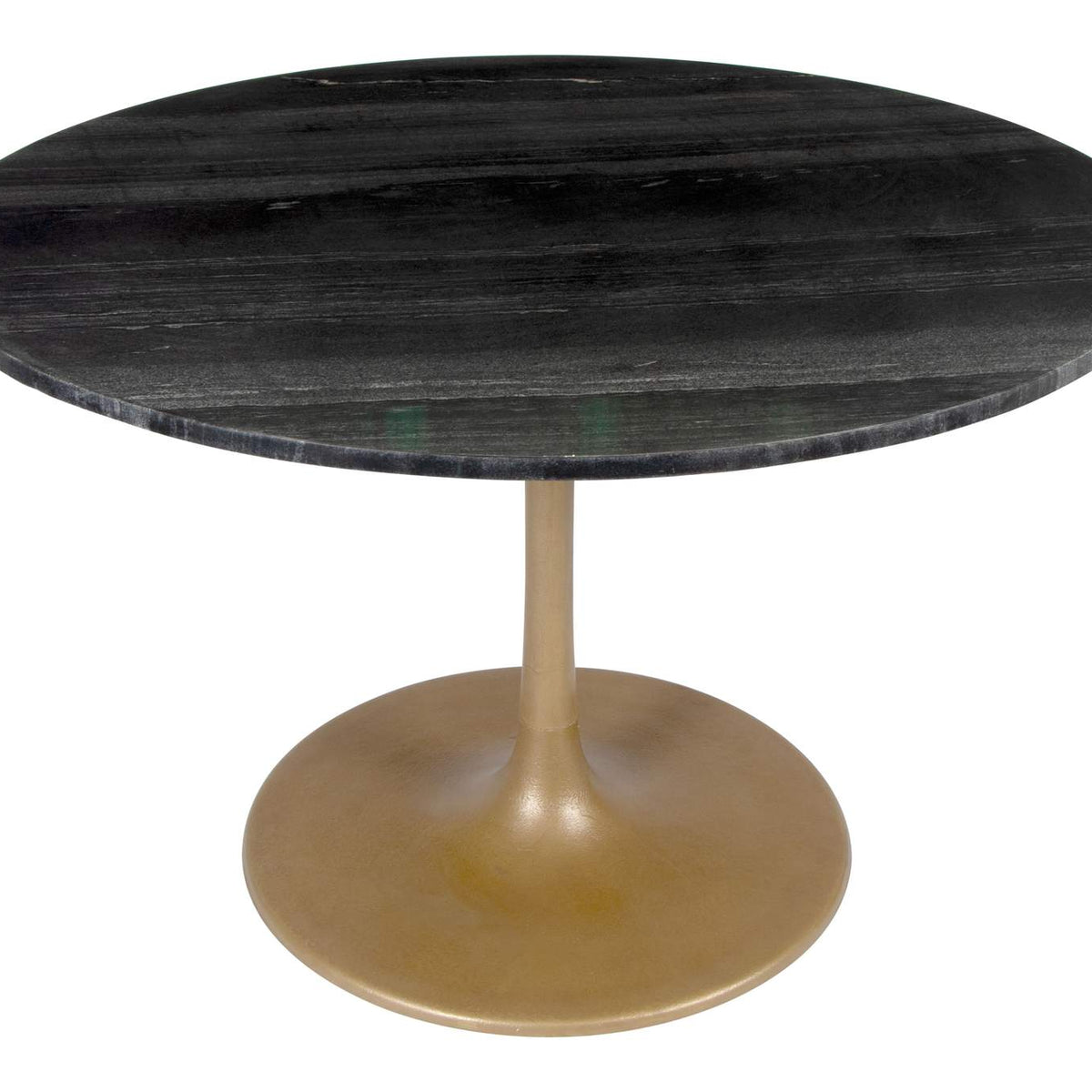 109095 Taj Dining Table Black & Gold