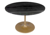109095 Taj Dining Table Black & Gold