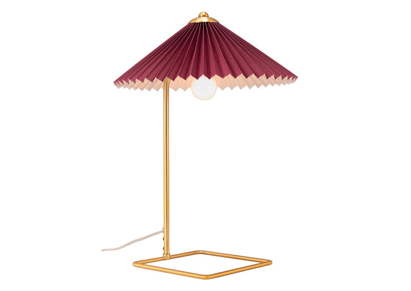 56137 Charo Table Lamp Red & Gold