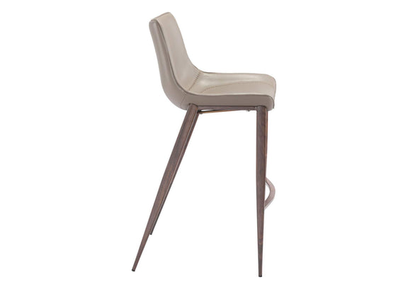 101277 Magnus Barstool (Set Of 2) Brown & Walnut
