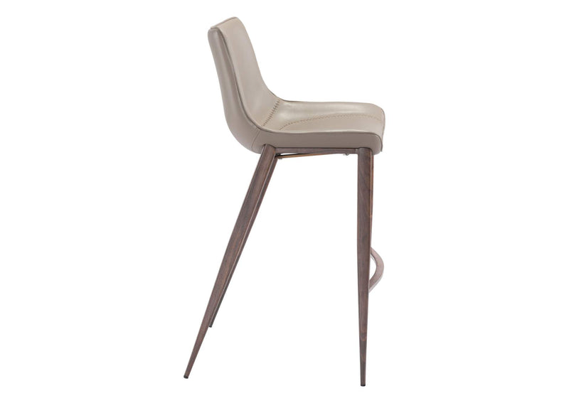 101277 Magnus Barstool (Set Of 2) Brown & Walnut