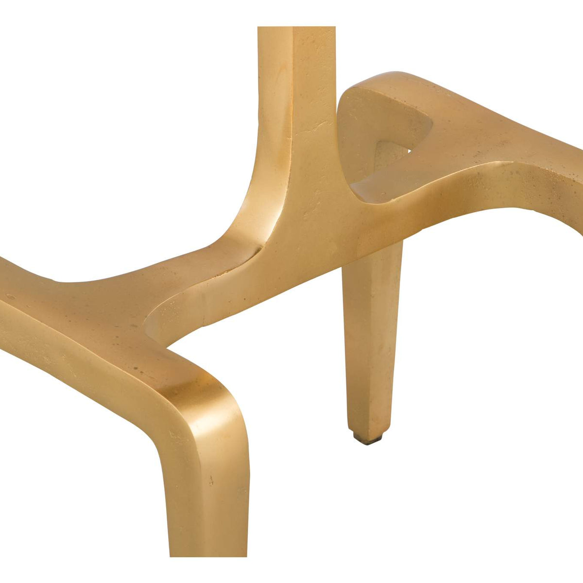 101512 Clement Side Table White & Gold