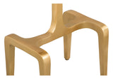 101512 Clement Side Table White & Gold
