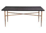 109957 Nida Dining Table Black & Bronze