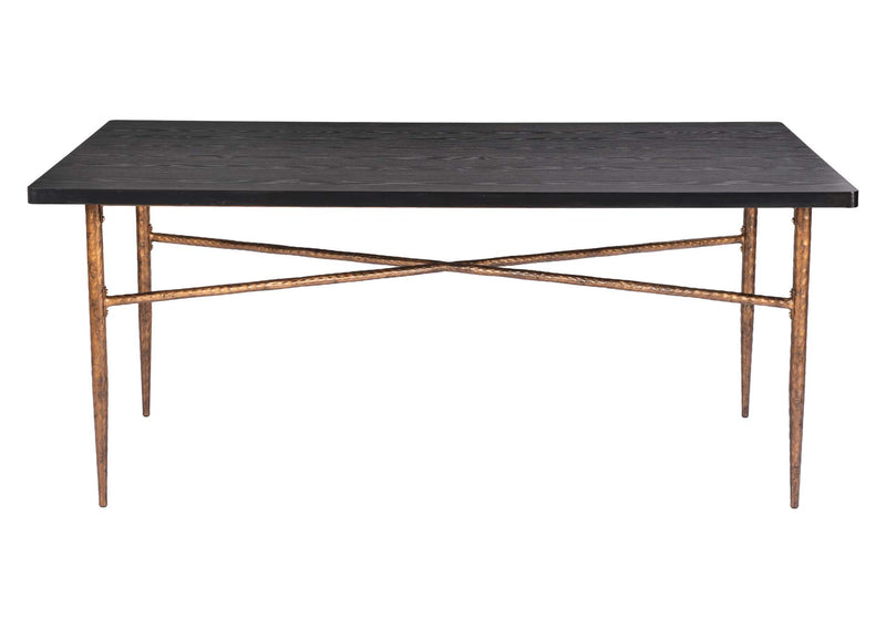 109957 Nida Dining Table Black & Bronze