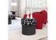 110181 Boto Storage Ottoman Black & White