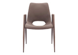 109730 Desi Dining Chair (Set Of 2) Brown & Walnut