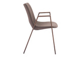 109730 Desi Dining Chair (Set Of 2) Brown & Walnut
