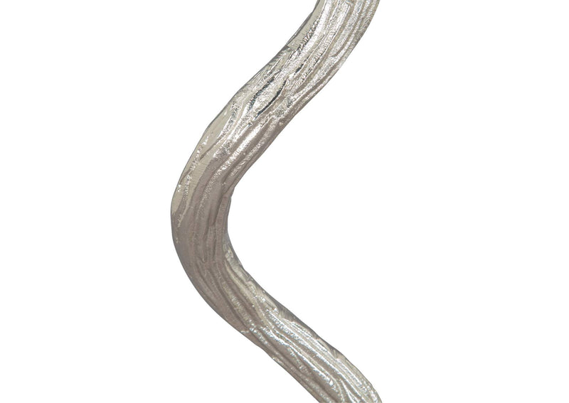 109560 Joel Side Table White & Silver