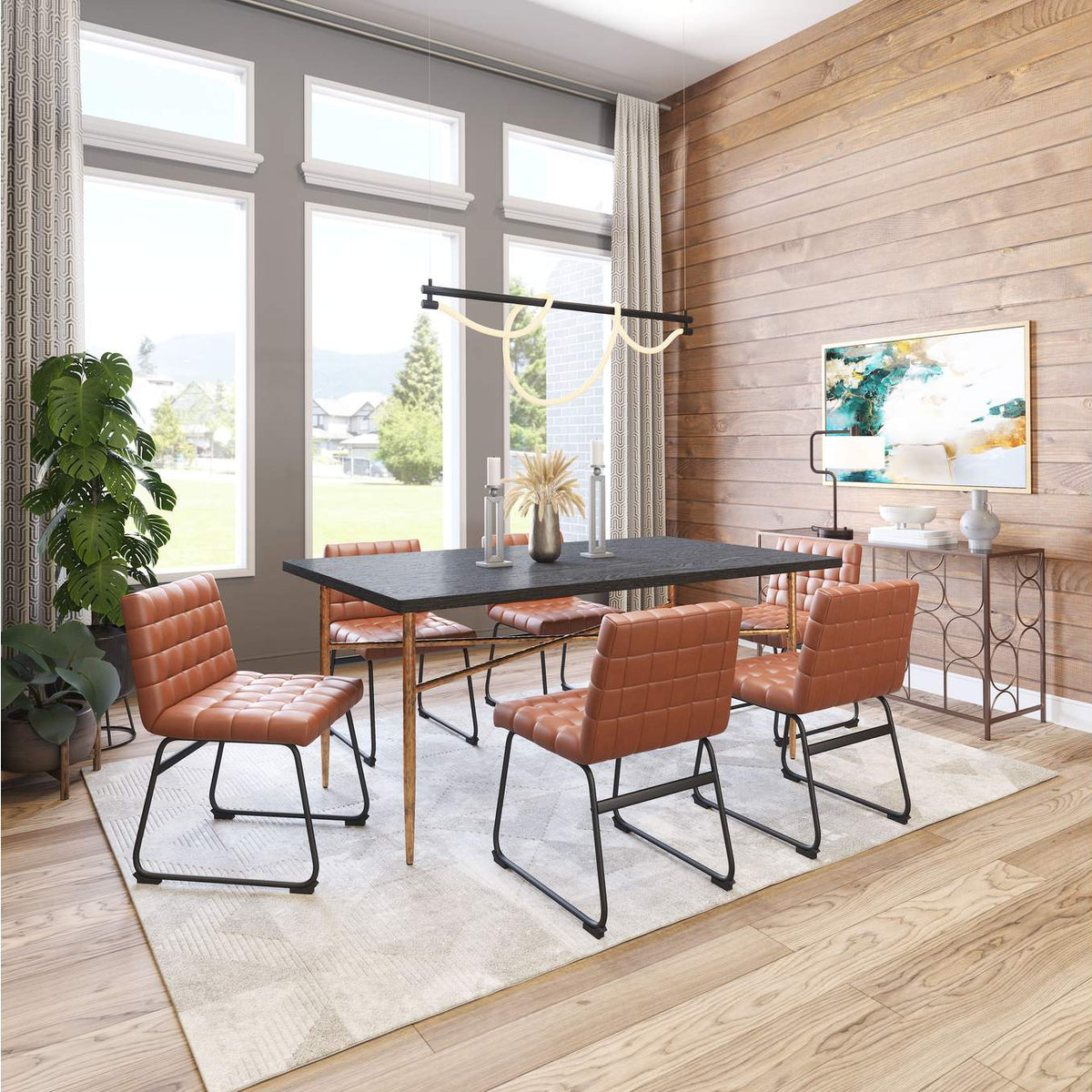 109948 Pago Dining Chair (Set Of 2) Brown