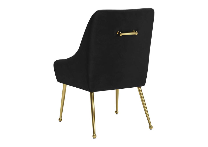 109717 Maxine Dining Chair Black & Gold