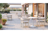 704048 Sunbath Outdoor Dining Chair (Set Of 2) White
