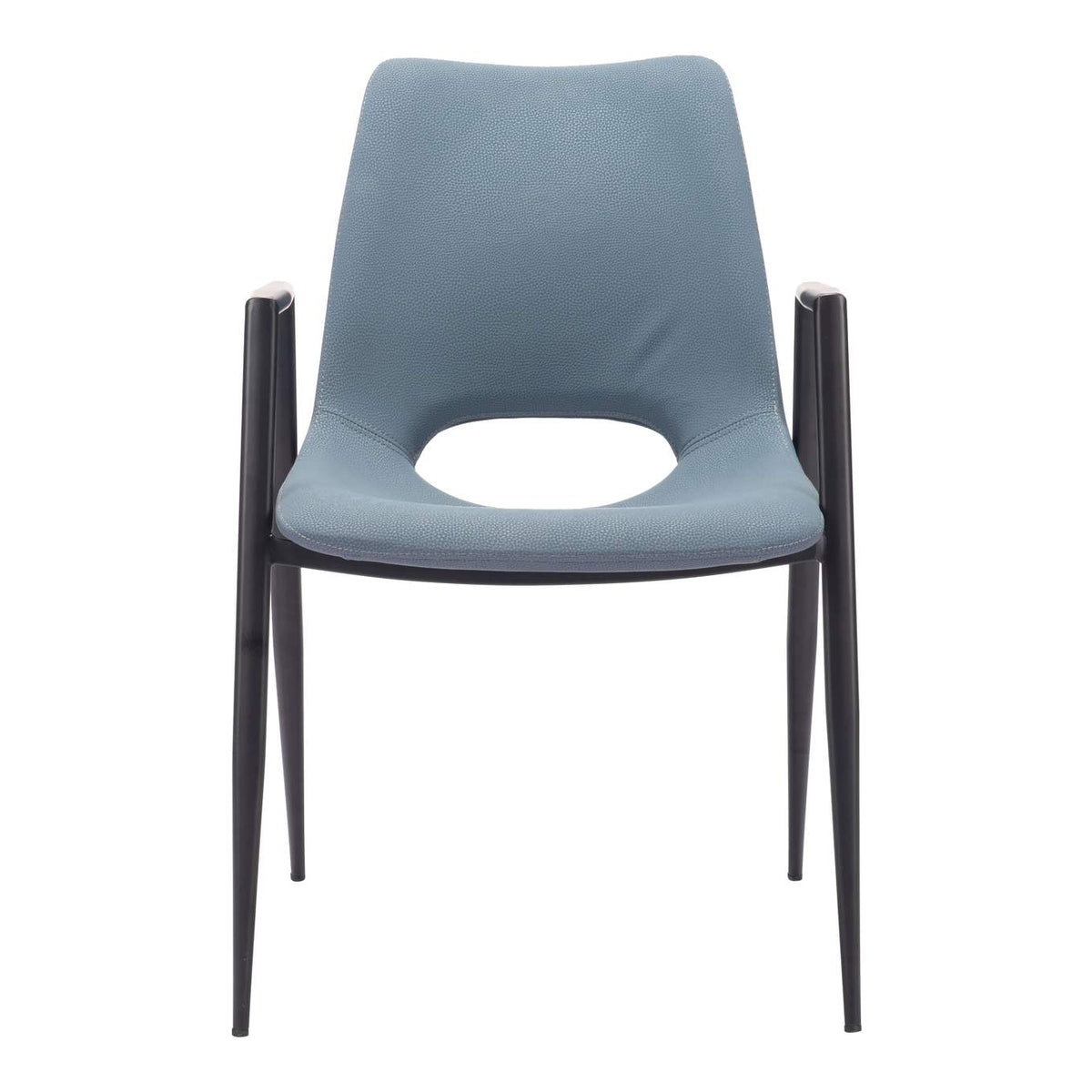 109536 Desi Dining Chair (Set Of 2) Azure Gray