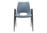 109536 Desi Dining Chair (Set Of 2) Azure Gray