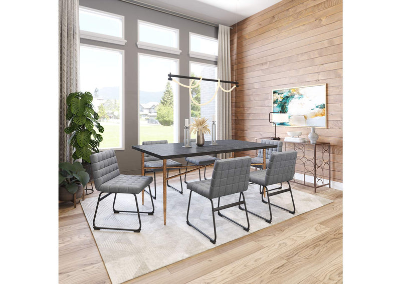 110070 Pago Dining Chair (Set Of 2) Gray