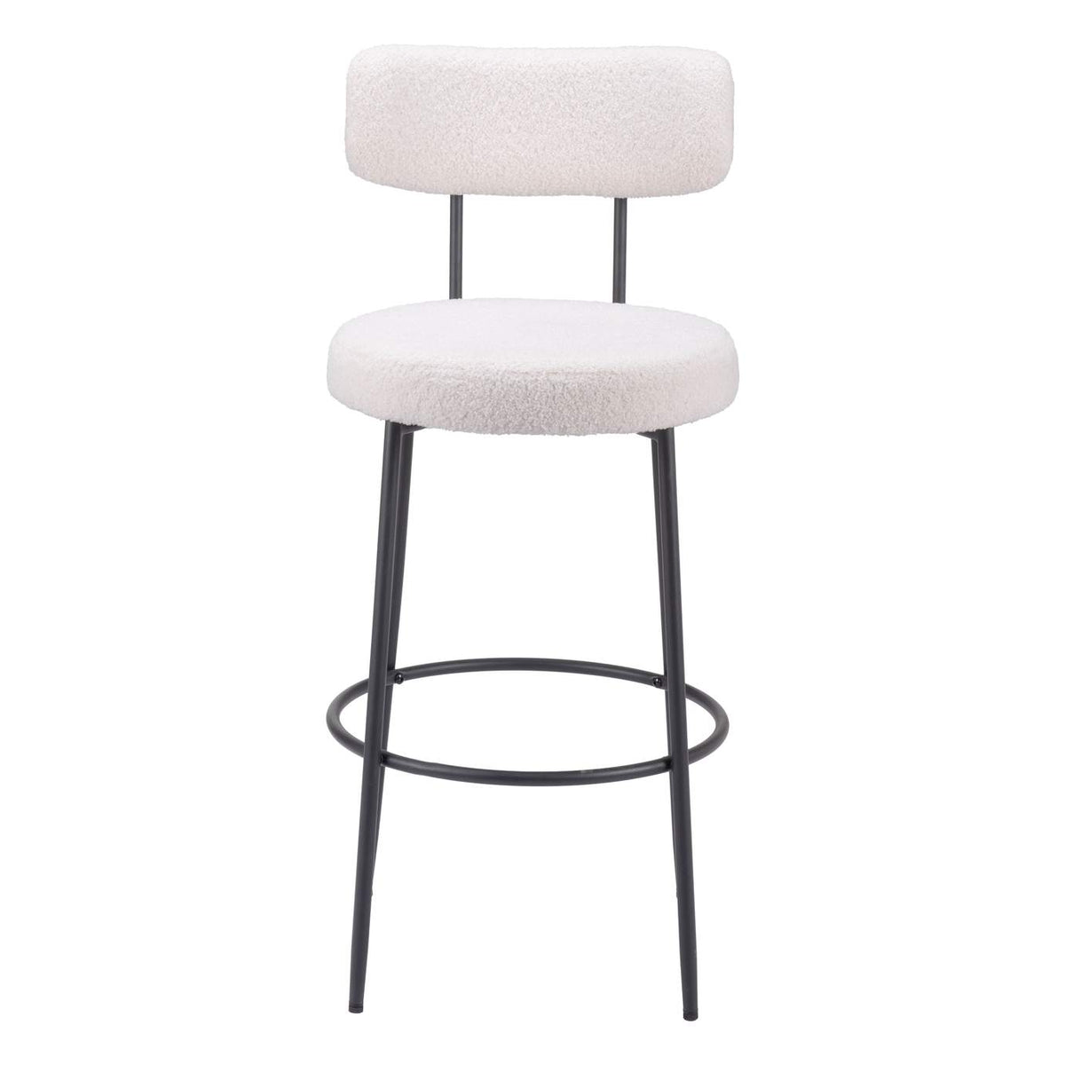 109740 Blanca Barstool (Set Of 2) Ivory