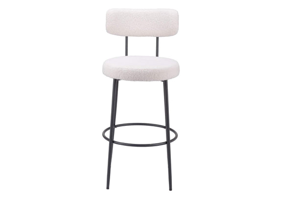 109740 Blanca Barstool (Set Of 2) Ivory