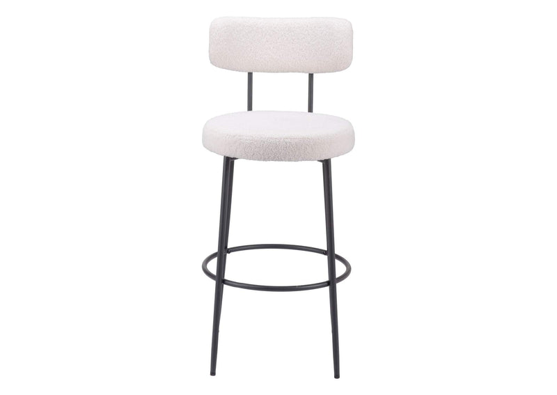 109740 Blanca Barstool (Set Of 2) Ivory