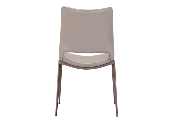 101282 Ace Dining Chair (Set Of 2) Brown & Walnut