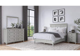 PNKG81 Grace Three Drawer Nightstand In Elephant Grey