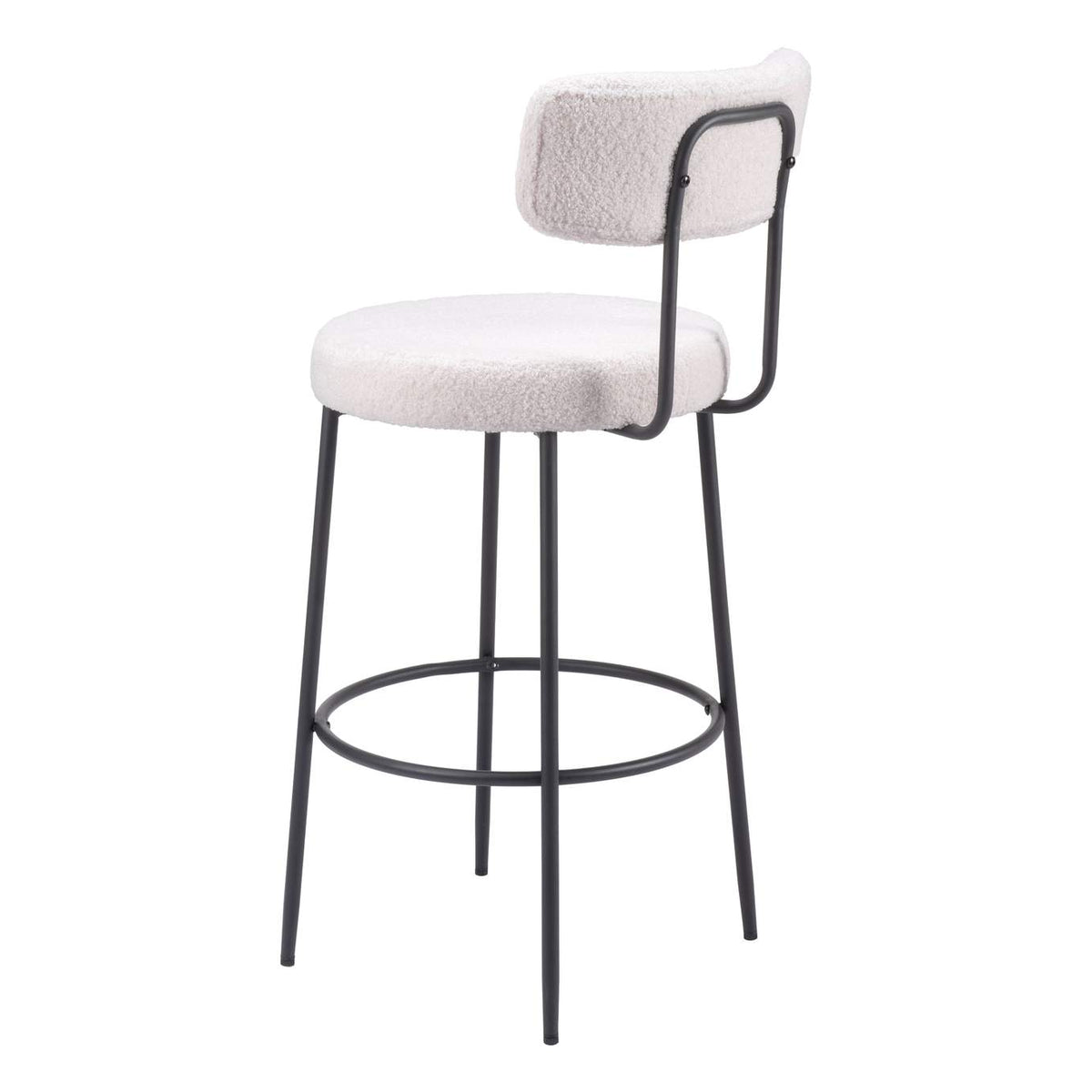 109740 Blanca Barstool (Set Of 2) Ivory