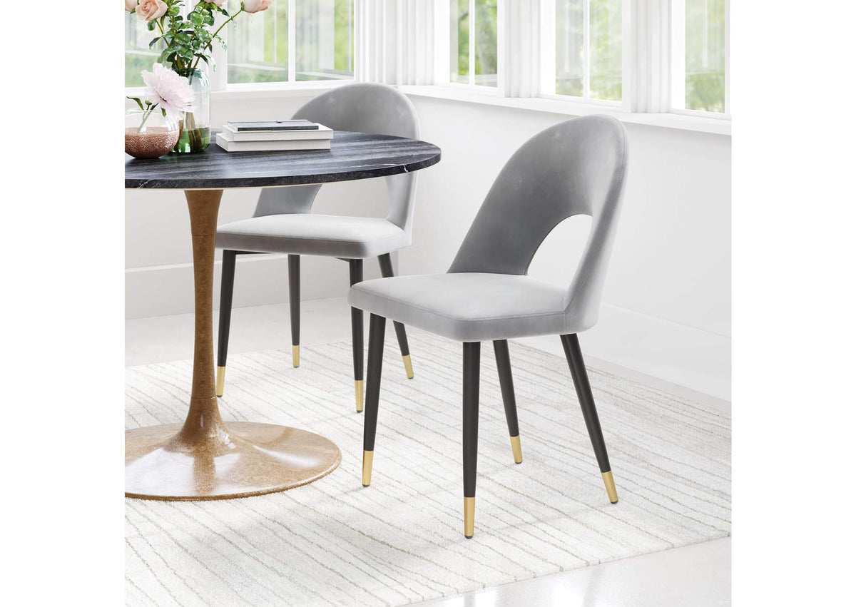 109874 Menlo Dining Chair (Set Of 2) Gray