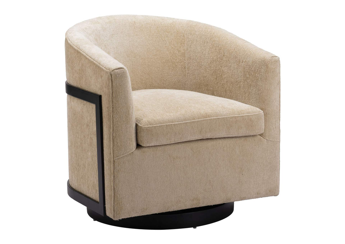 110009 Hanko Swivel Chair Golden Beige