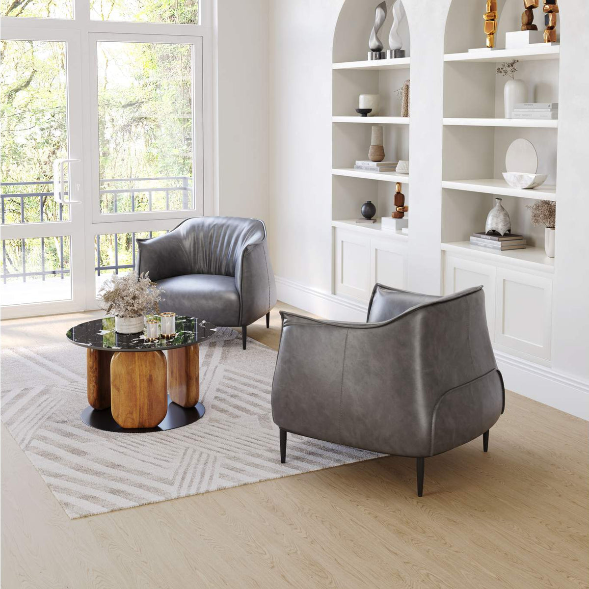 109976 Julian Accent Chair Gray