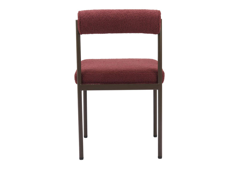 110103 Livorno Dining Chair Red & Bronze