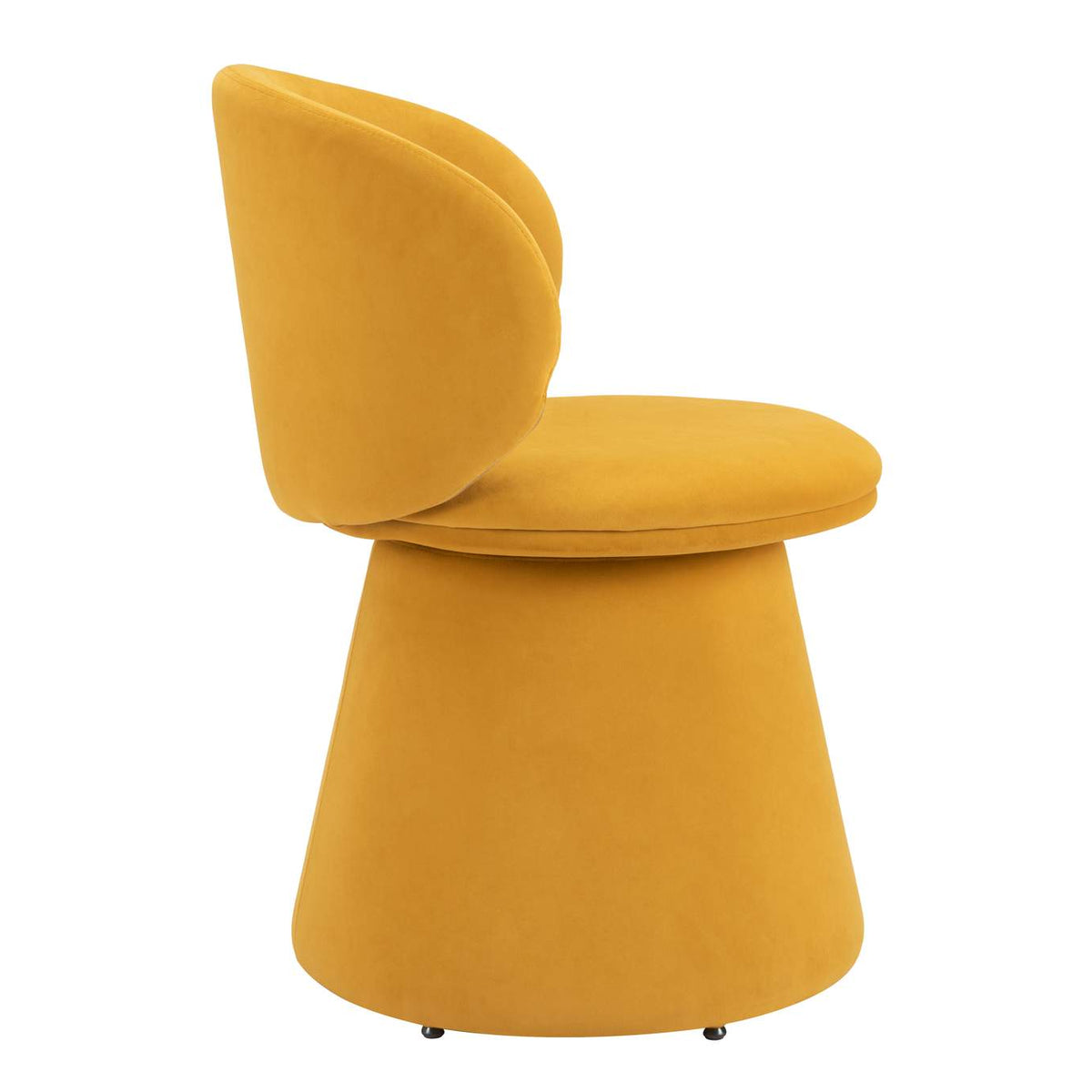 110203 Oblic Swivel Dining Chair Orange