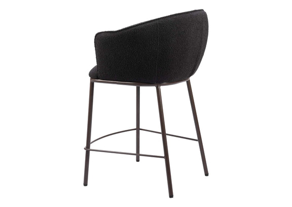 109809 Essen Counter Stool Black & Bronze