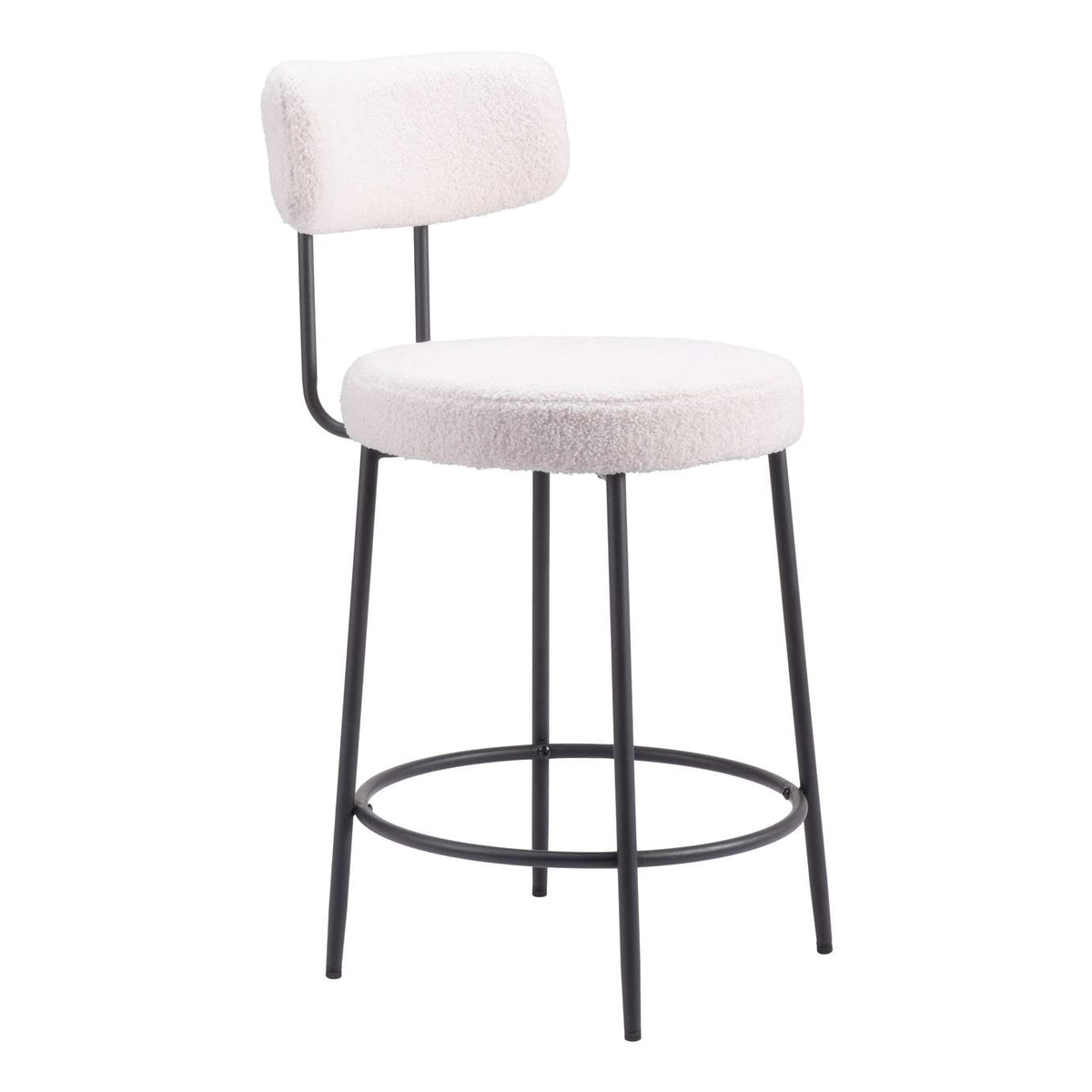 109739 Blanca Counter Stool (Set Of 2) Ivory