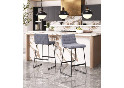 110072 Pago Barstool (Set Of 2) Gray