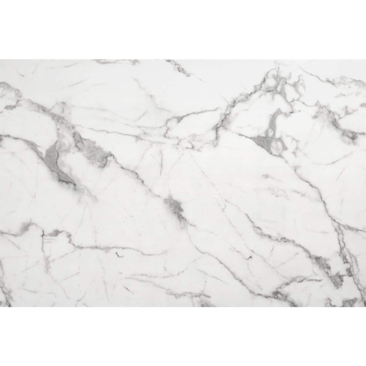 100707 Atlas Dining Table White & Silver