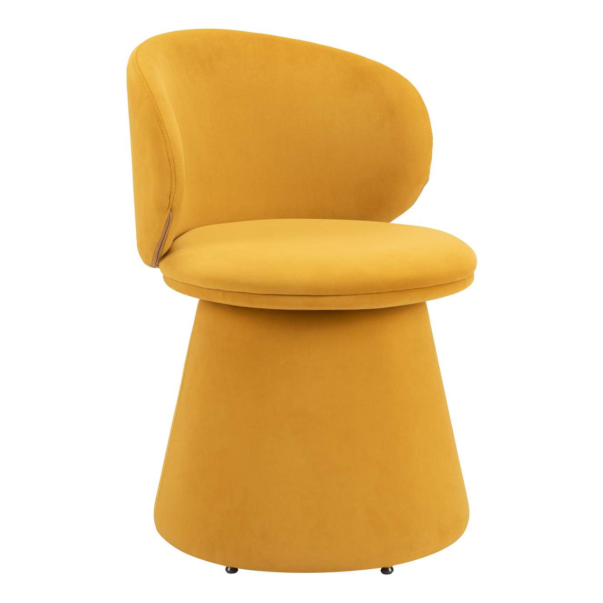 110203 Oblic Swivel Dining Chair Orange