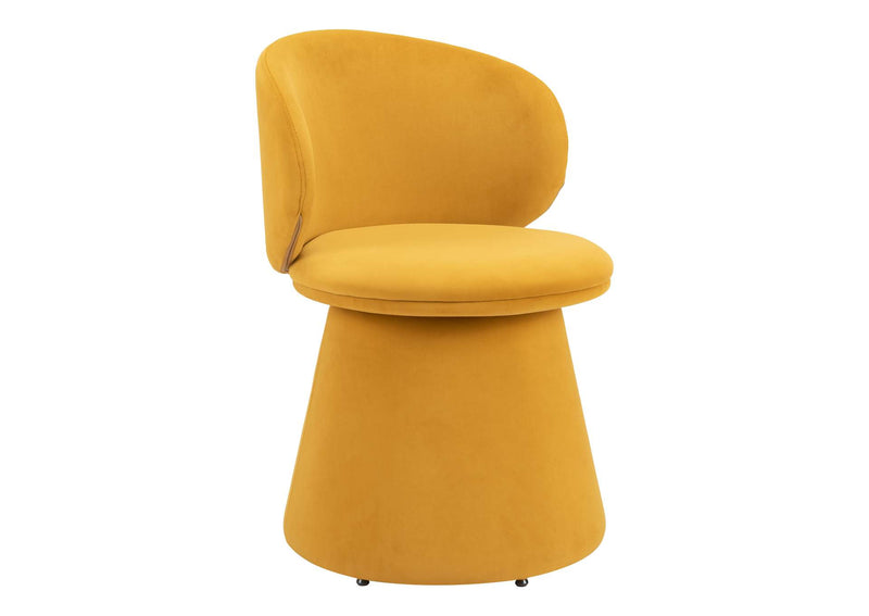 110203 Oblic Swivel Dining Chair Orange