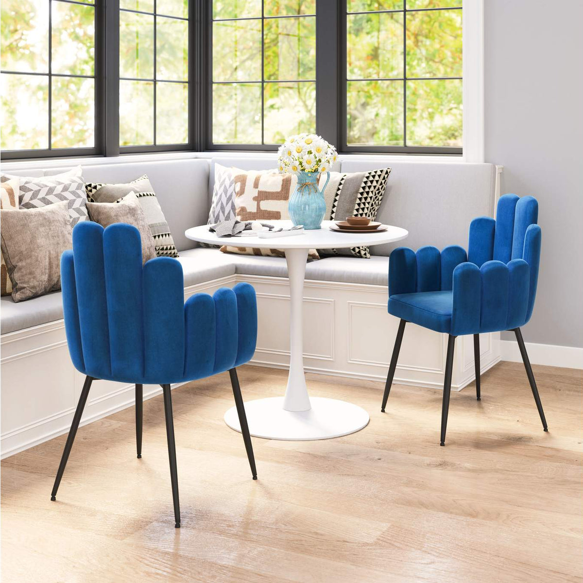 109654 Noosa Dining Chair (Set Of 2) Navy Blue