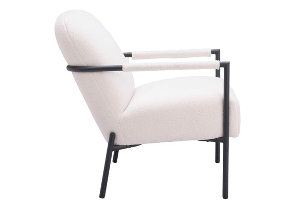 109518 Chicago Accent Chair Ivory