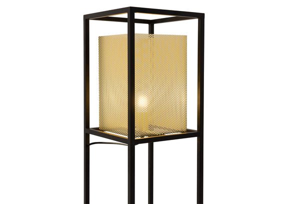 56130 Yves Floor Lamp Gold & Black