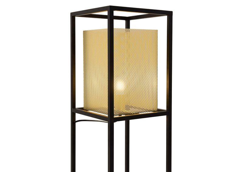 56130 Yves Floor Lamp Gold & Black