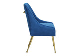 109715 Maxine Dining Chair Navy Blue & Gold