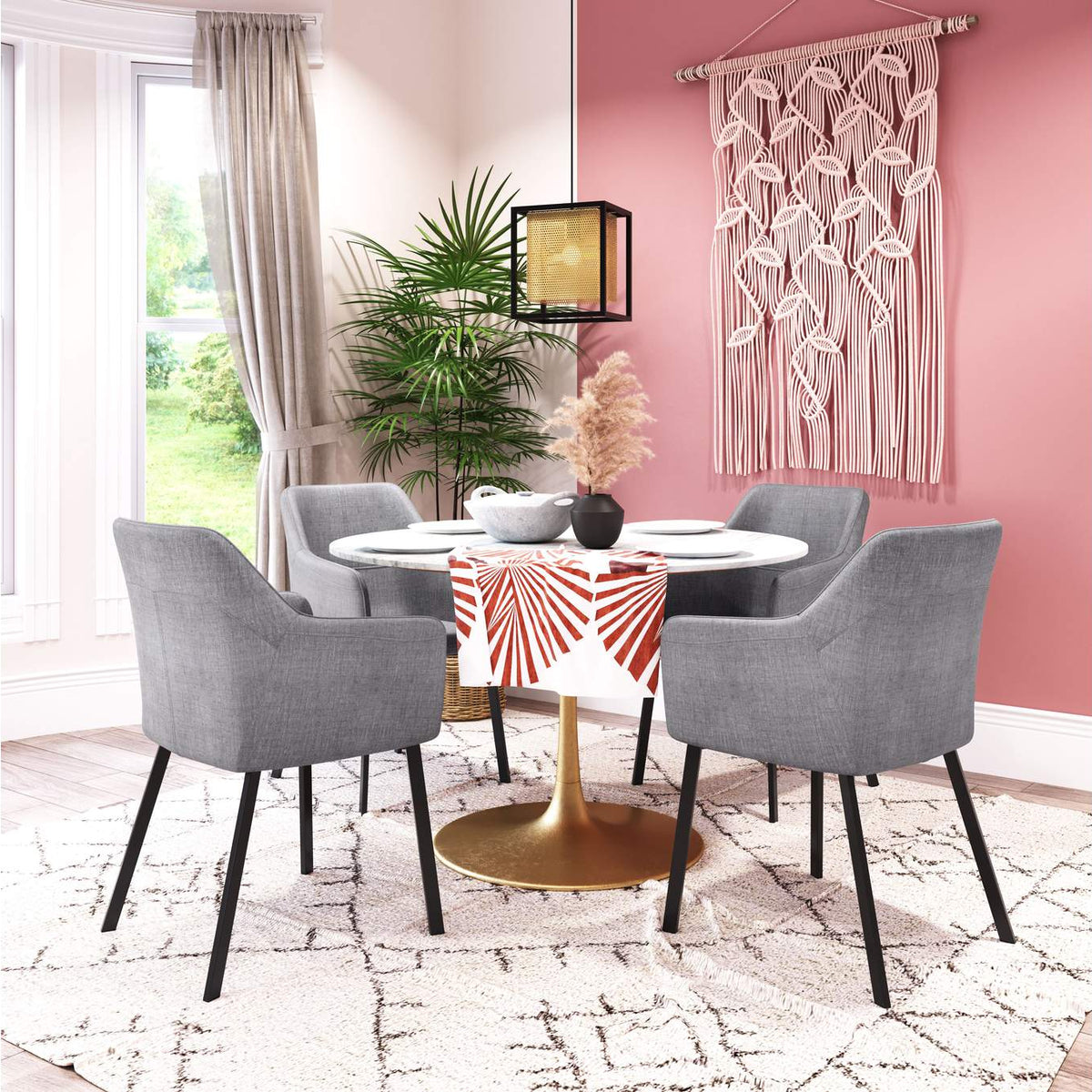 109364 Adage Dining Chair (Set Of 2) Gray