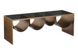 109842 Reed Coffee Table Brass & Black