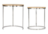 109776 Bari Nesting Table Set (2-Piece) Natural