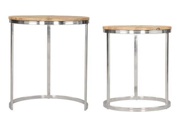 109776 Bari Nesting Table Set (2-Piece) Natural