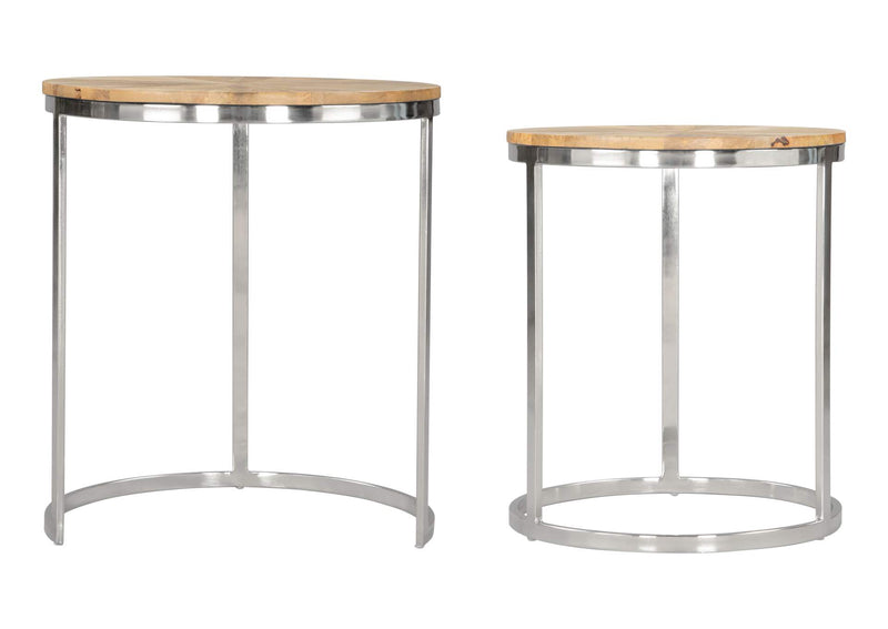 109776 Bari Nesting Table Set (2-Piece) Natural