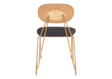 109661 Georges Dining Chair (Set Of 2) Gray & Gold