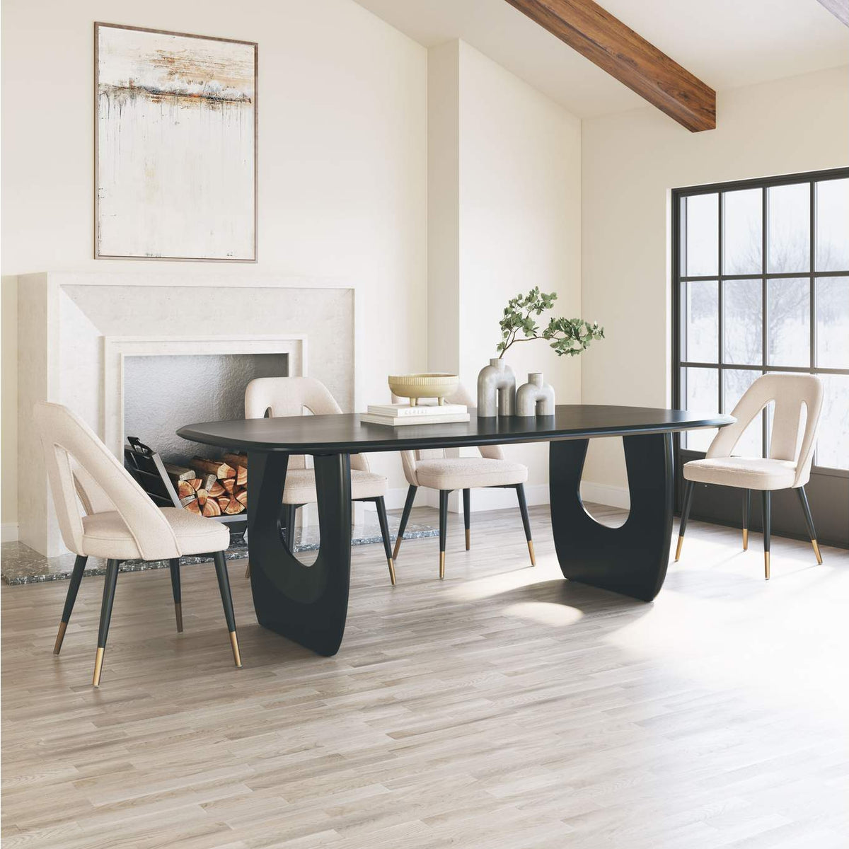 110002 Artus Dining Chair Ivory